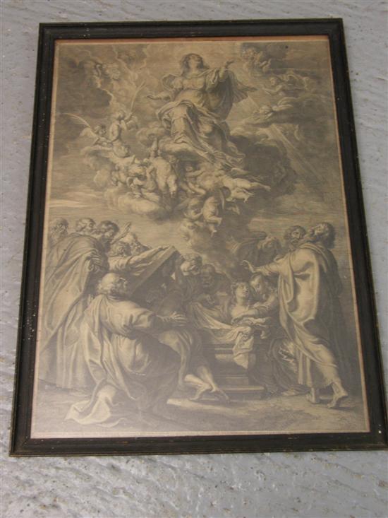 Appraisal: Early mid th century engraving by Bolswert after Peter Paul