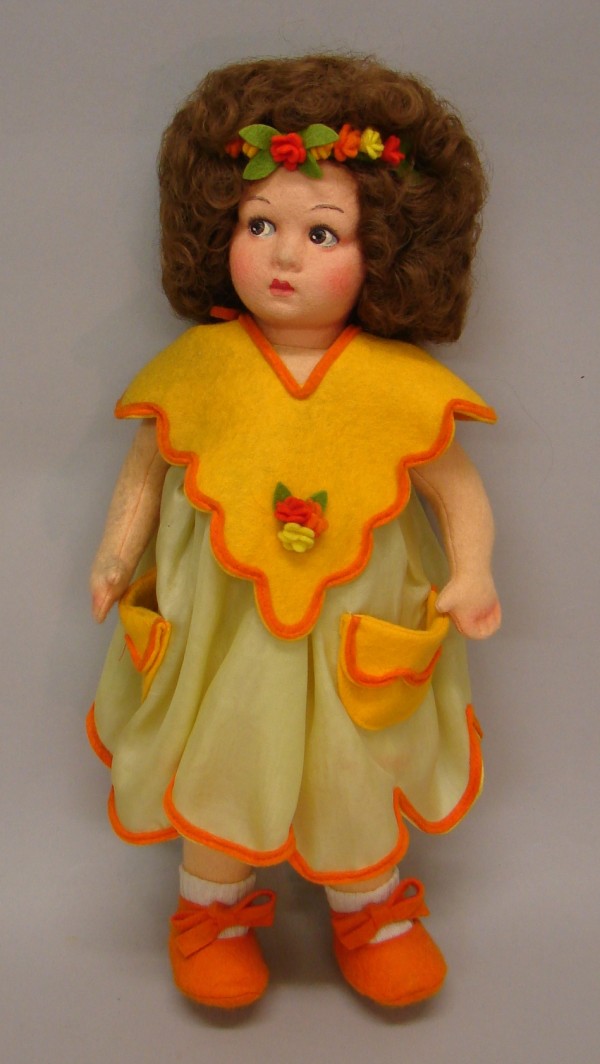 Appraisal: Tagged Lenci Alice doll All original doll with brown curly