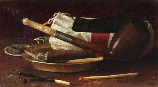 Appraisal: Claude Raguet Hirst American - Still Life with Pipe and