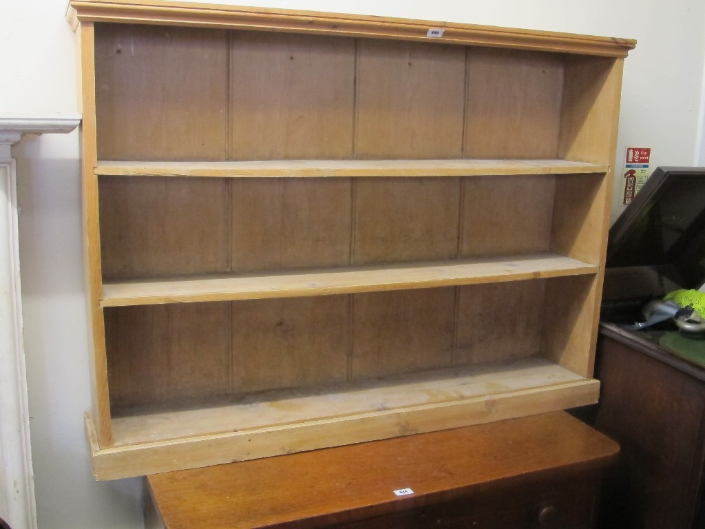 Appraisal: Pine open bookcase Provenance Viscount Strathallan Stobhall