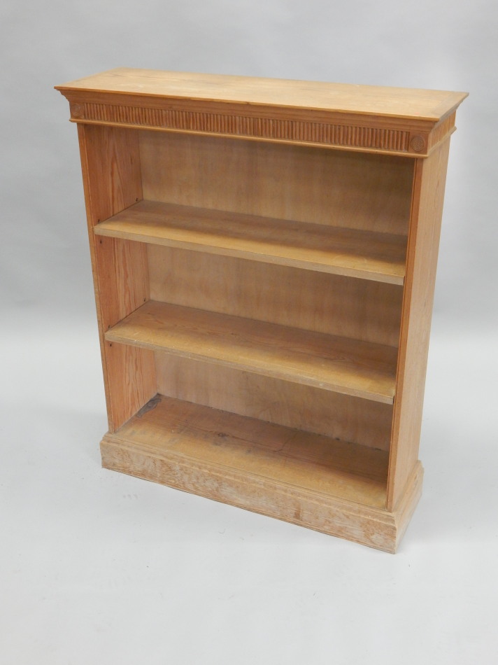 Appraisal: An open bookcase of small proportions the top with a