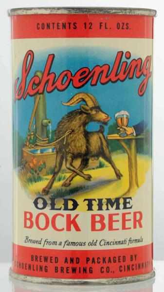 Appraisal: Schoenling Old Time Bock Flat Top Beer Can - Near