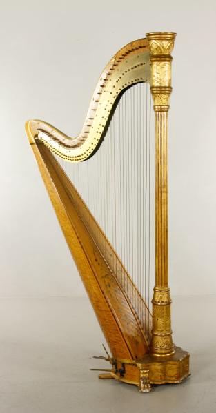 Appraisal: - th C Lindeman Harp th century harp Charles Lindeman