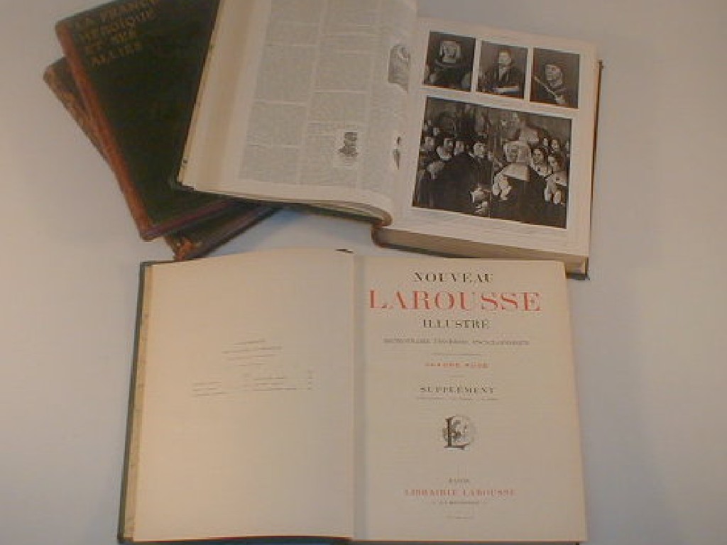 Appraisal: Larousse Mersuel Illustr two volumes La France Heroique et Ses