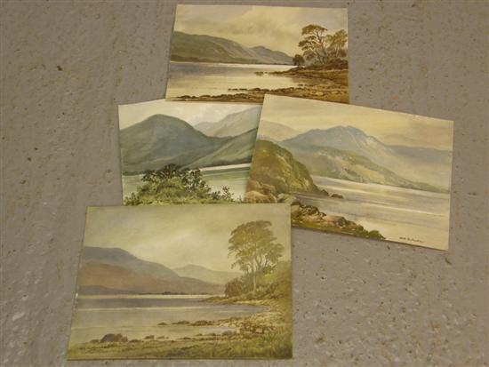 Appraisal: Keith Burtonshaw four watercolours of the Lake District all of