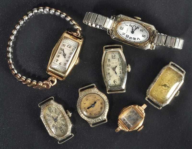 Appraisal: Lot of Ladies Watches Description Includes two with bands Many