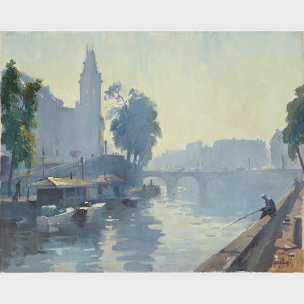 Appraisal: Willem Alexander Knip - PARIS IN A FOG Dutch Oil