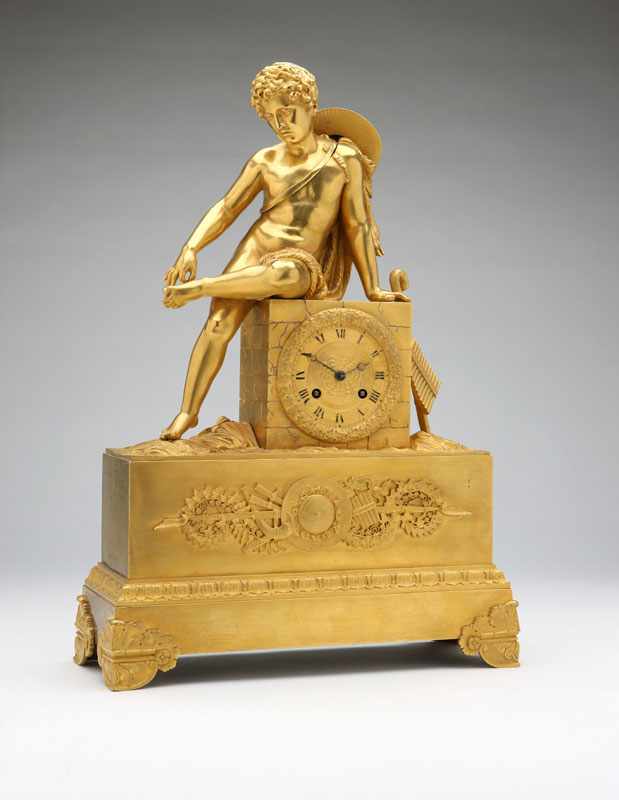 Appraisal: A Charles X ormolu figural mantel clock Second quarter th