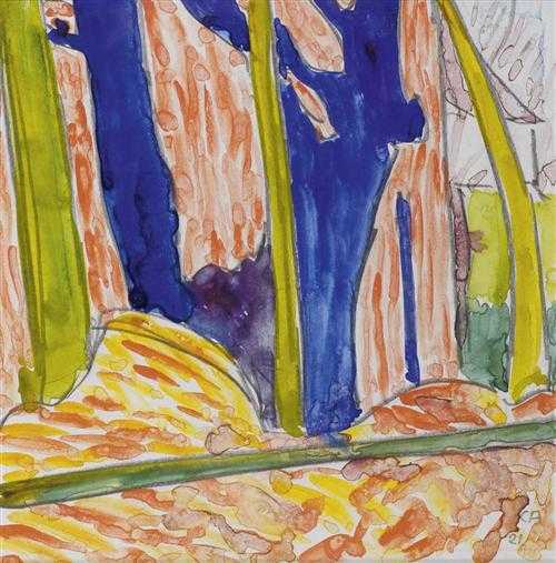 Appraisal: AMIET CUNO Solothurn - Oschwand Farbstimmung Watercolour on paper x