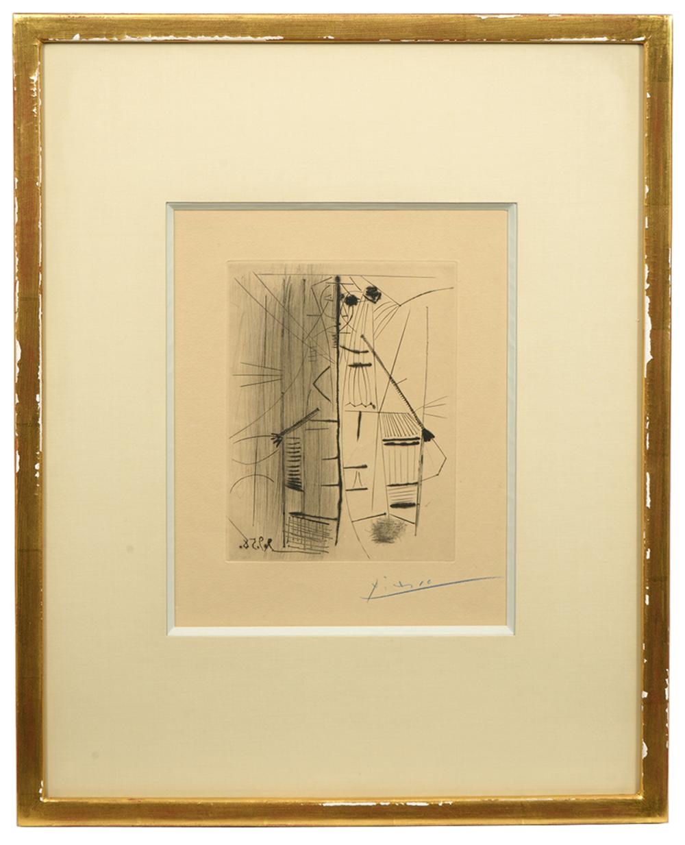 Appraisal: Pablo Picasso Spain - Engraving and drypoint on laid paper