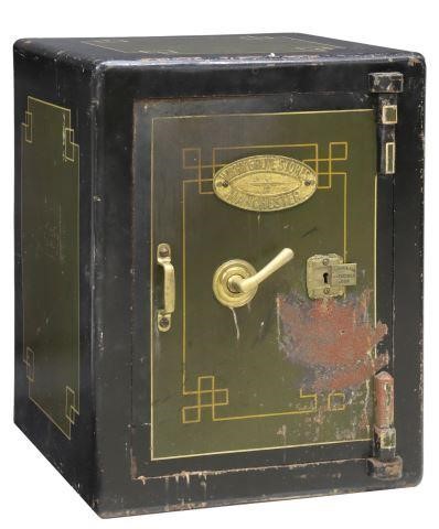 Appraisal: English Victorian cast iron safe Withy Grove Stores Manchester late