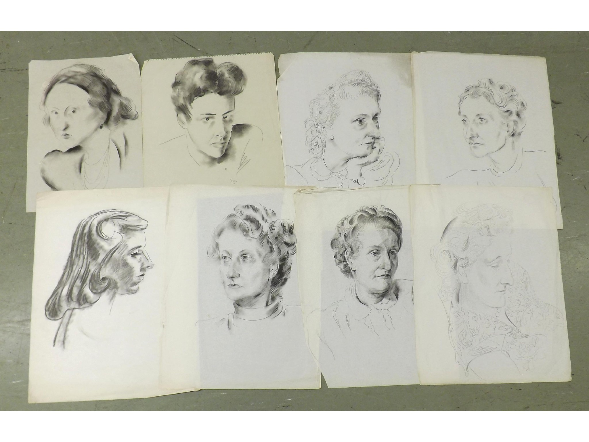 Appraisal: Georg Mayer-Marton - - twelve figural studies works on paper