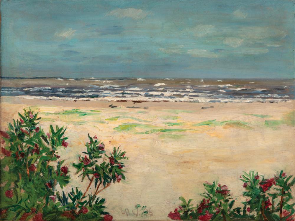 Appraisal: William Woodward American Louisiana - Gulf Coast Beach Scene oil