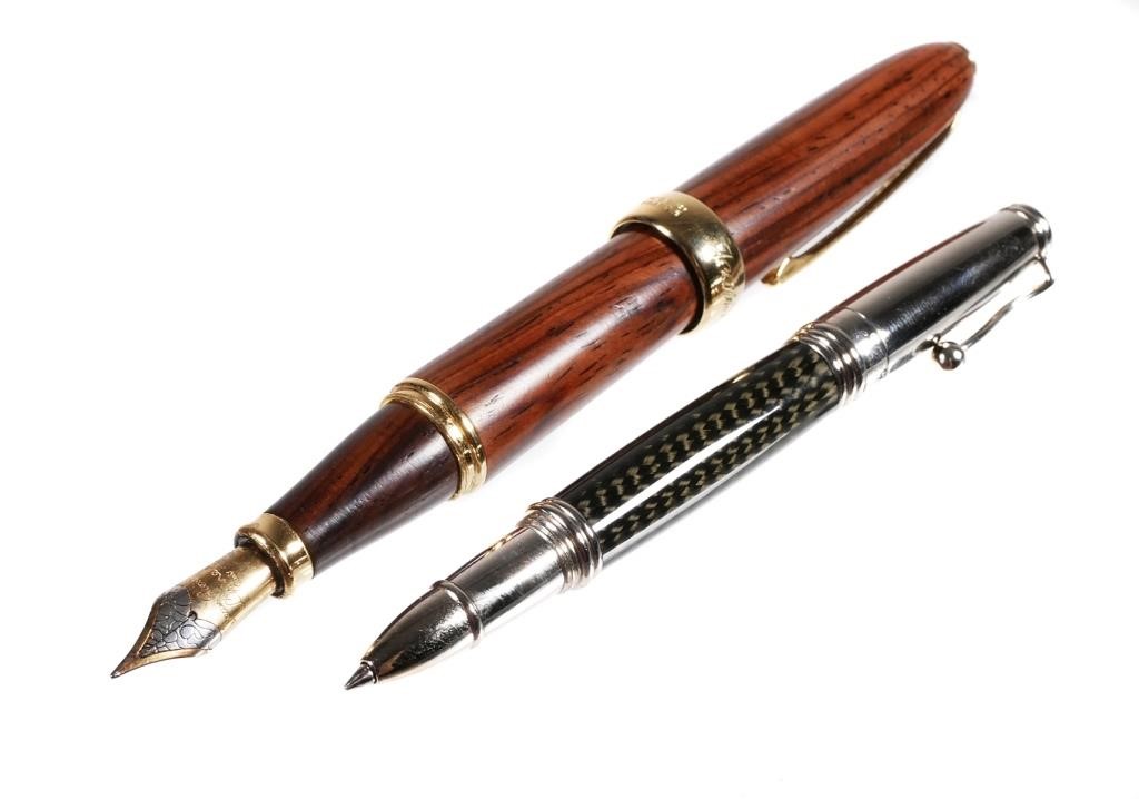 Appraisal: JEAN PIERRE LEPINE Winston fountain pen Indigo rollerball pen Winston