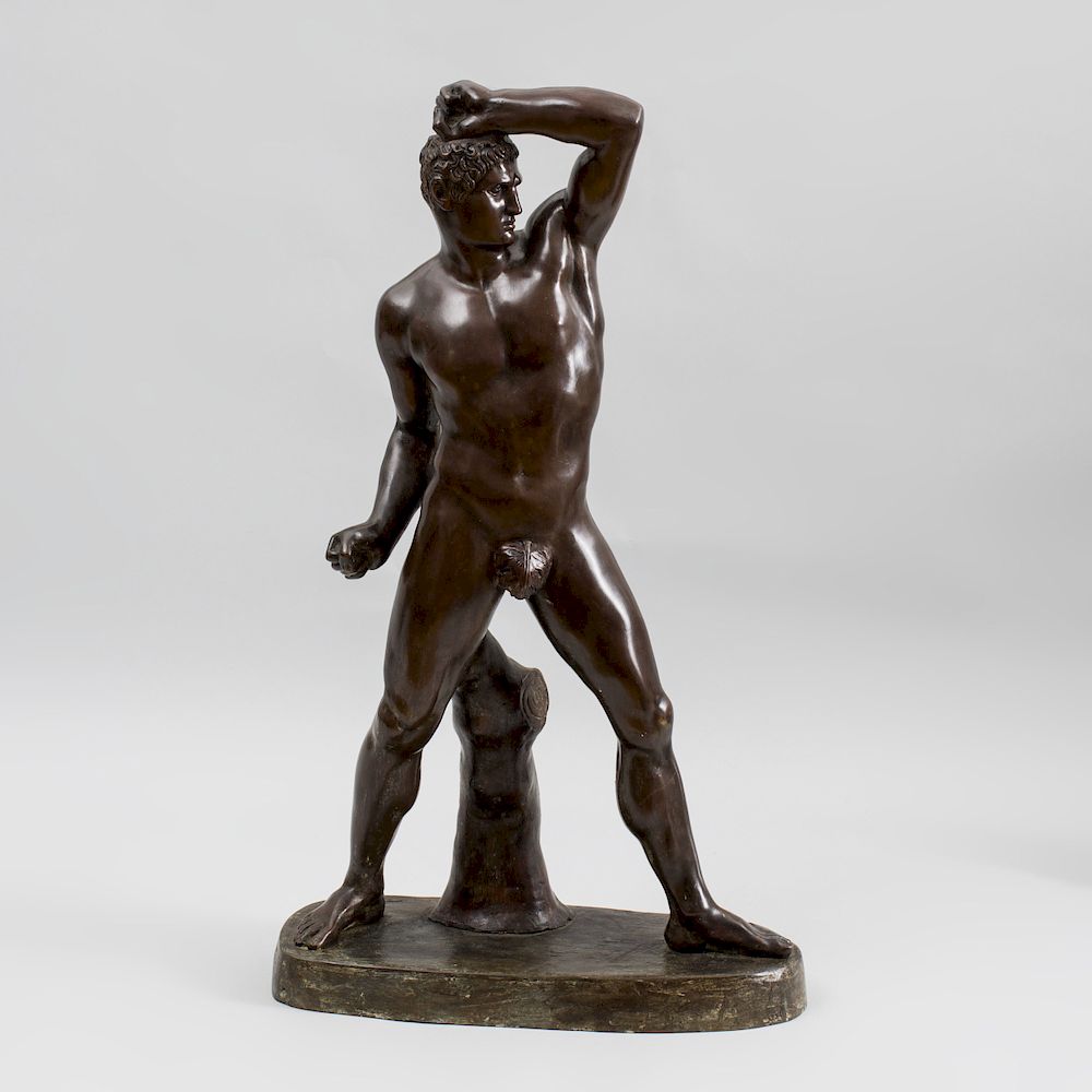 Appraisal: Bronze Figure of an Athlete After the Antique x x