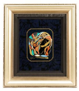 Appraisal: Martiros Manoukian Golden Mixed Media Martiros Manoukian Armenian b Golden