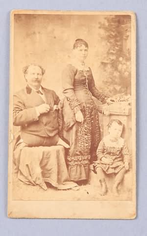 Appraisal: Carte-de-visite photograph of a full length seated Eli Bowen -