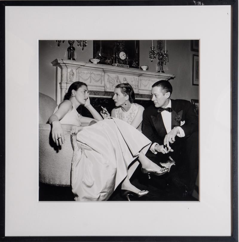 Appraisal: SLIM AARONS - PARK AVENUE PARTY Gelatin silver print with