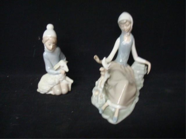 Appraisal: LLADRO porcelain figurines of girls As is Dimensions Taller high