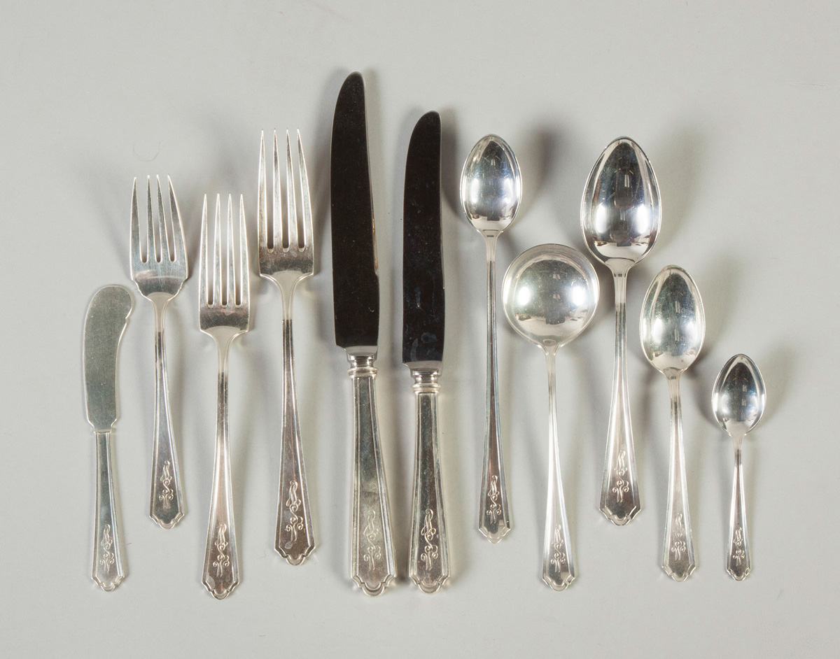 Appraisal: Watson Co - John Alden Pattern Sterling Silver Flatware Pieces