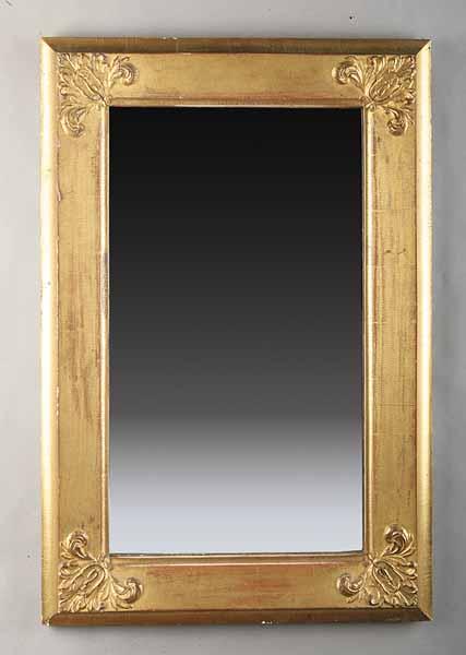 Appraisal: An American Classical Gilt Mirror early th c the beveled