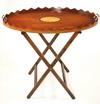 Appraisal: BUTLER'S TRAY - Custom made mahogany butler's tray on stand