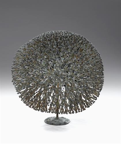 Appraisal: HARRY BERTOIA american - BUSH FORM Welded copper and bronze