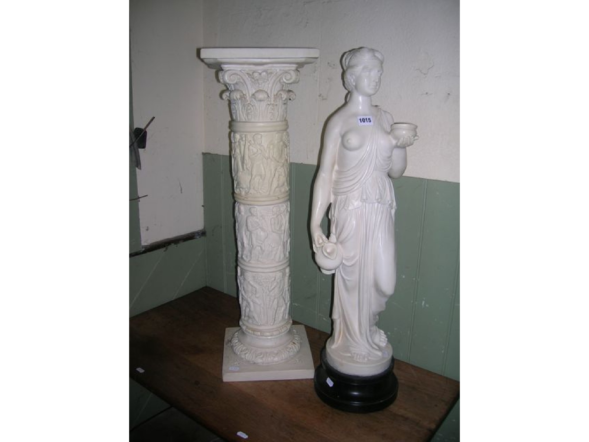 Appraisal: A composite to simulate marble statue in the form of