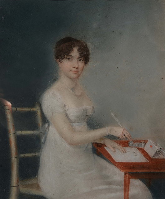 Appraisal: CIRCLE OF ADAM BUCK - Portrait of a young lady