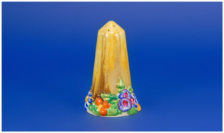 Appraisal: s Clarice Cliff Sugar Sifter in the 'My Garden' Design