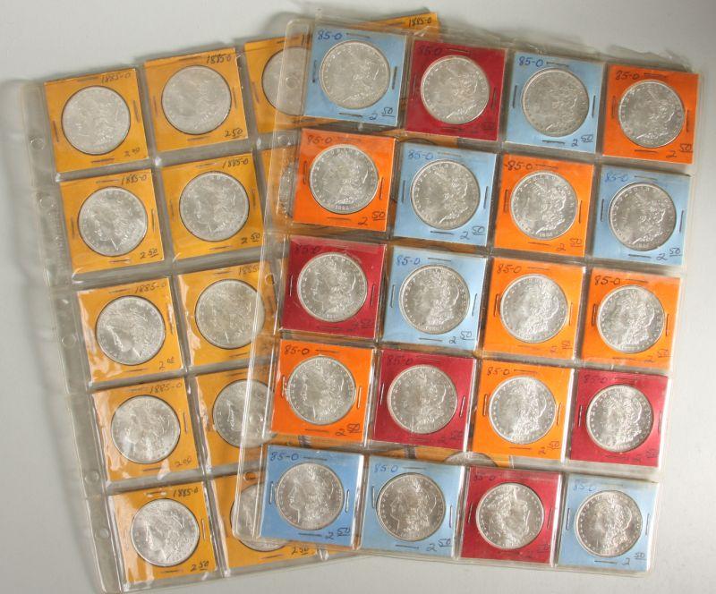 Appraisal: Gem BU -O Morgan Silver Dollars