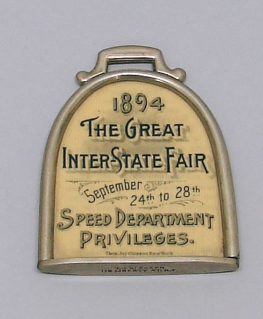 Appraisal: Pass for Speed Department Privileges at the Great Inter-State Fair