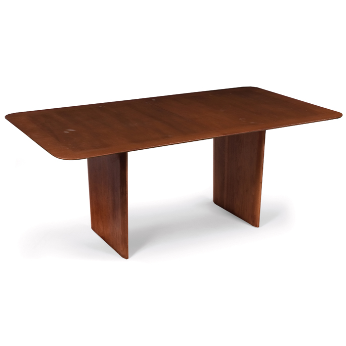 Appraisal: T H Robsjohn-Gibbings dining table by Widdicomb rectangular walnut top