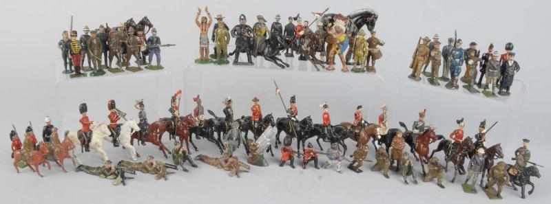 Appraisal: Approx Britains Others Soldier Figures Description Metal Vintage Some chipping