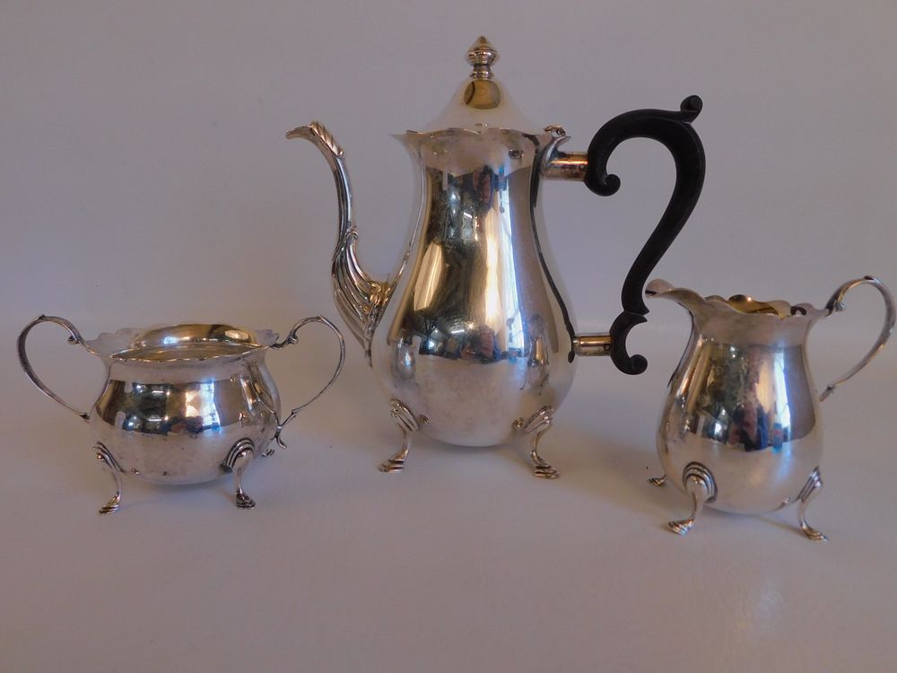 Appraisal: PIECE STERLING TEA SET piece sterling silver tea set consisting