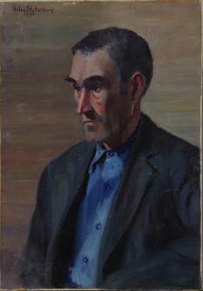 Appraisal: Helen Mather Stotesbury Portrait of a Man in a B