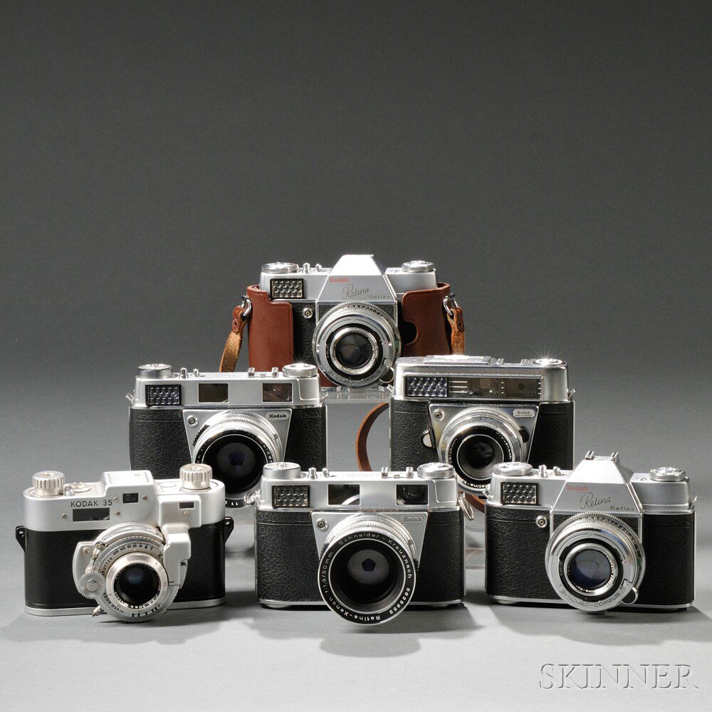 Appraisal: Collection of Kodak Retina mm Cameras including a Reflex type