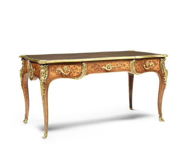 Appraisal: A French late th century Louis XV style gilt-bronze mounted