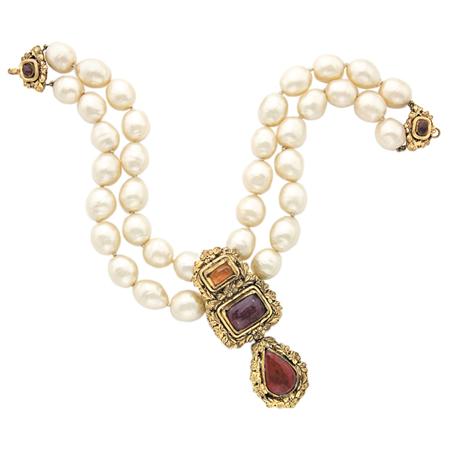 Appraisal: Gripoix for Chanel Choker with Pendant Estimate -