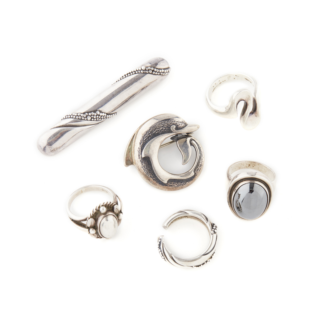 Appraisal: GEORG JENSEN - A collection of jewellery to include a