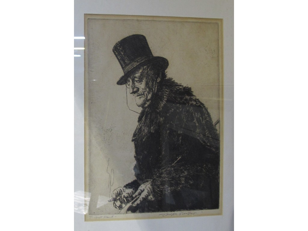 Appraisal: JOSEPH SIMPSON Etching 'The Murmur' F Cecil Hunt signed and