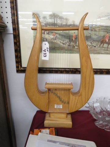 Appraisal: Harp King David Old World Ash Model handcrafted by Rick