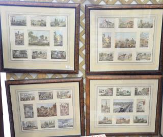 Appraisal: Set of six framed and multiple matted D T Valentine