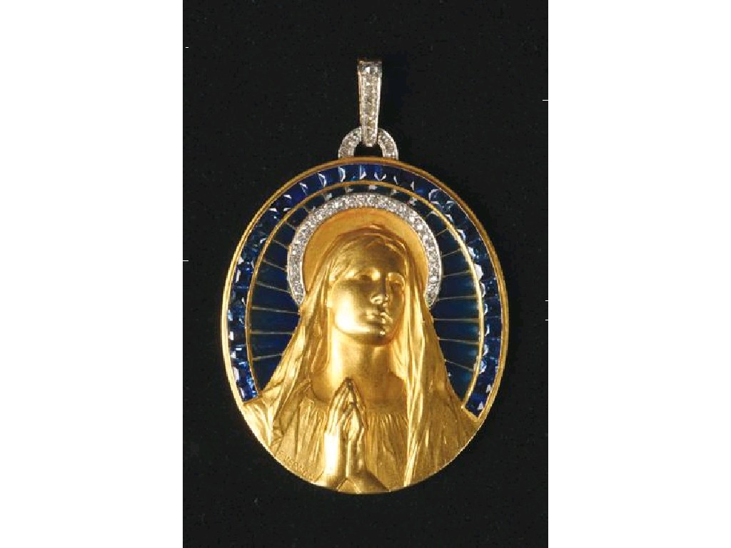 Appraisal: FREDERIC DE VERNON AN EARLY TH CENTURY FRENCH MEDALLION PENDANT