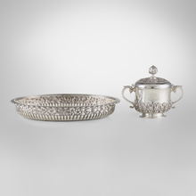 Appraisal: Tiffany Co DISH AND COVERED SUGAR BOWL New York USA