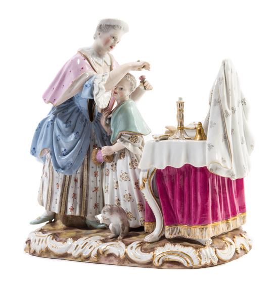 Appraisal: Sale Lot A Meissen Porcelain Figural Group th th century