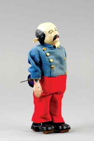 Appraisal: IVES GENERAL BUTLER WALKING TOY Pat early clockwork toy walker