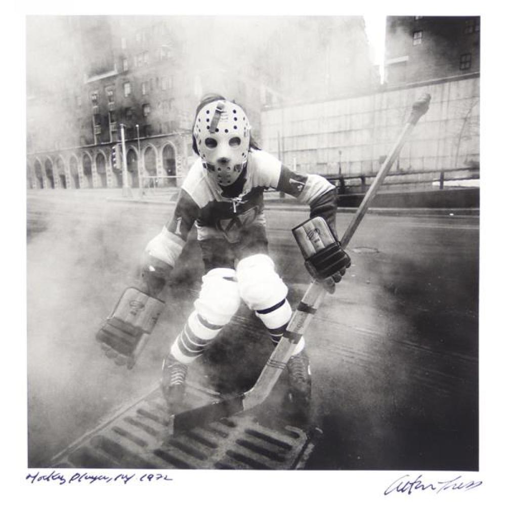 Appraisal: ARTHUR TRESS AMERICAN B HOCKEY PLAYER NY GELATIN SILVER PRINT