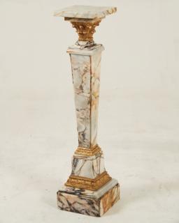 Appraisal: FINE FRENCH DORE BRONZE MOUNTED MARBLE PEDESTAL WITH REVOLVING TOP