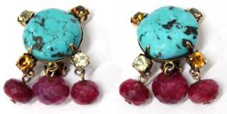 Appraisal: Pair of Iradj Moini for Oscar de la Renta Earrings